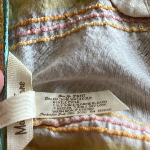 Matilda Jane summer picnic top size XL cotton  flutter sleeves full fit v neck - Picture 12 of 12